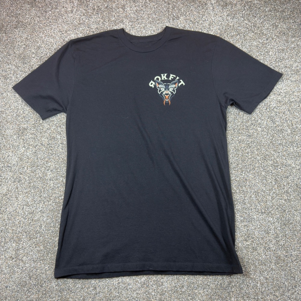 Rokfit Mens XL Black Drain Your Fear and Persevere Graphic Athletic T-Shirt